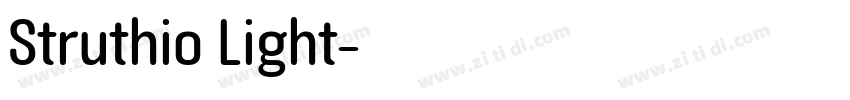 Struthio Light字体转换
